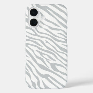 Coques iPhone 16 Magic Zebra Stripes Click to Customize Grey Color
