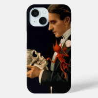 Magicien vintage, Thurston tenant un crâne humain