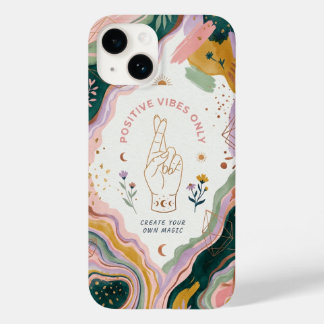 Coque Pour iPhone 14 Magie Abstraite Vibes Positives Bohème