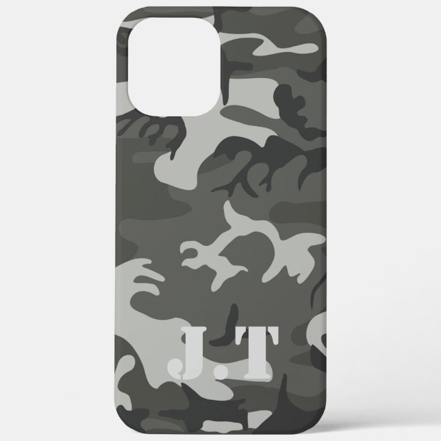 Coques Case-Mate iPhone Magnifique Camouflage urbain Motif Monogramme (Verso)