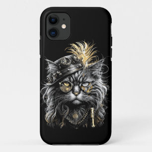 Case-Mate iPhone Case Magnifique chat Steampunk