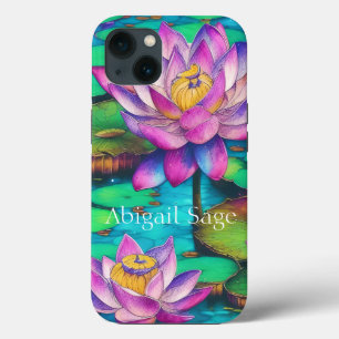 Case-Mate iPhone Case Magnifique scène de fleurs rose Lotus personnalisé