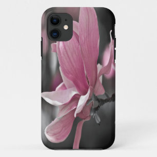 Coque iPhone 11 Magnolia à assiette japonaise rose