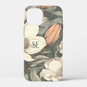 Case-Mate iPhone Case Magnolias Rustiques Initiales Peintes Floral Botan