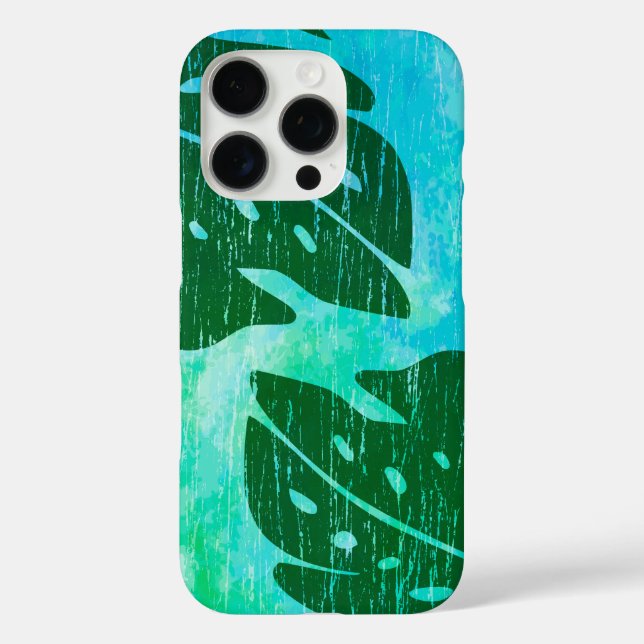 Coques Case-Mate iPhone Maikai Hawaiian Monstera Feuille Cravate-Dye Mélan (Verso)