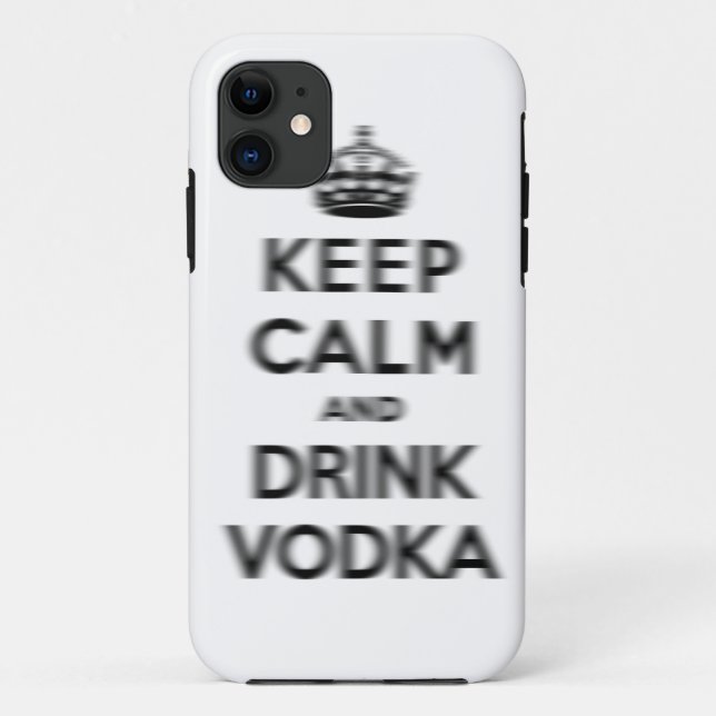 Coques Case-Mate iPhone Maintenez vodka calme et de boissons (Dos)
