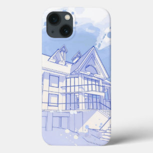 Coques Pour iPhone maison : aspiration d'aquarelle