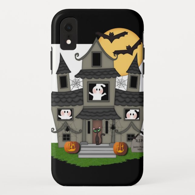 Coques Case-Mate iPhone Maison hantée d'Halloween (Dos)