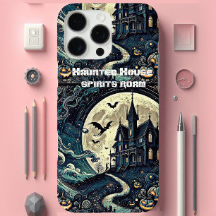 Coques iPhone 16 Pro Max Maison hantée Éffrayant Vibes Spirits Roam Vintage