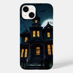 Coque Pour iPhone 14 Maison hantée et chauves-souris