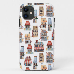 Case-Mate iPhone Case Maisons Rustiques Aquarelle Agent Immobilier