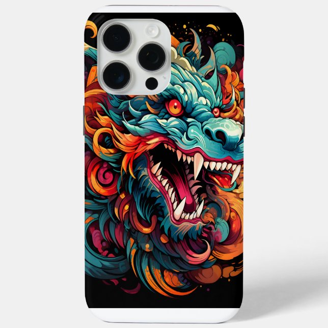 Coques Case-Mate iPhone Majesté du Dragon Oriental Moderne (Verso)