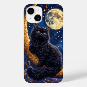 Coque Pour iPhone 14 Majestueux chat noir au repos