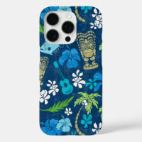 Makapuu Beach Batik Hawaïen Navy