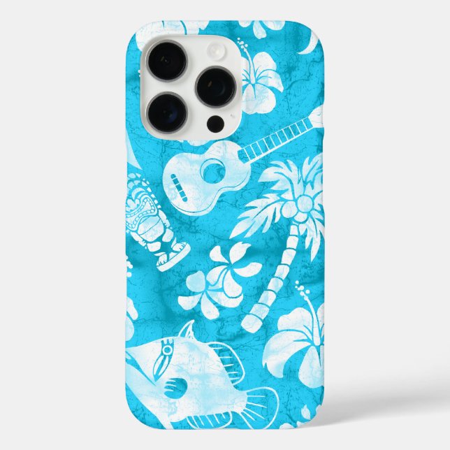 Coques Case-Mate iPhone Makapuu Beach Batik hawaïen Turquoise (Verso)