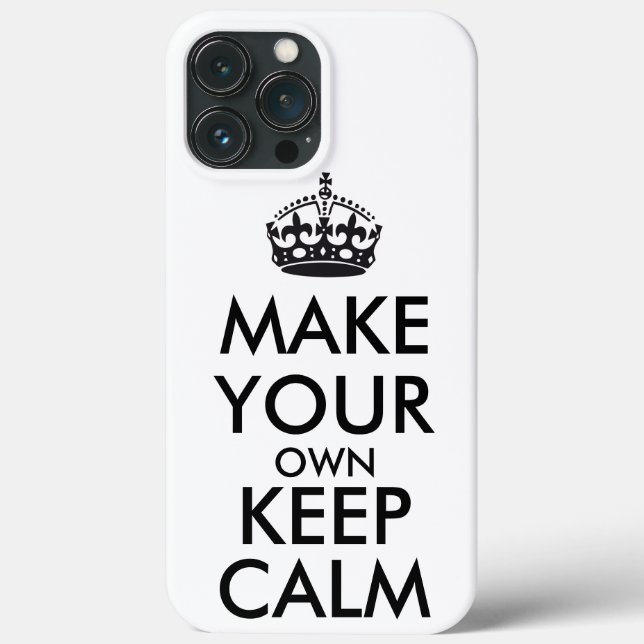 Coques Case-Mate iPhone Make your own keep calm  (Verso)