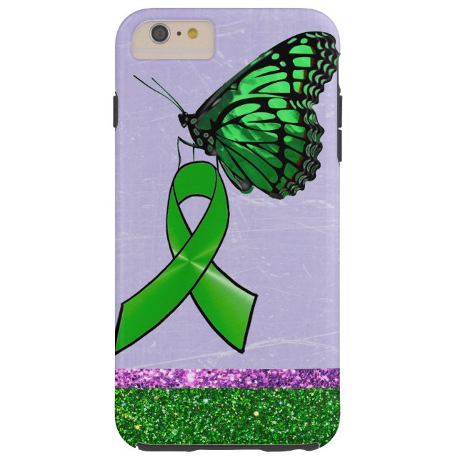 Coques Case-Mate iPhone Maladie de Lyme Téléphone Case Papillon vert pourp (Dos)