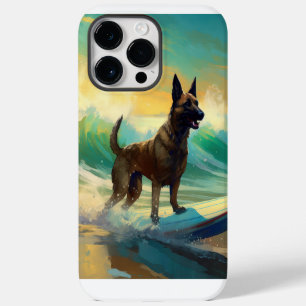 Coque Pour Pour iPhone 14 Pro Max Malinoi Beach Surf Peinture belge