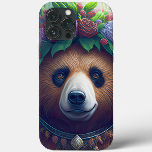 Case-Mate iPhone Case Mama Ours Avec Couronne De Fleurs