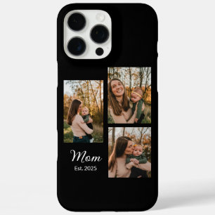 Coques iPhone 16 Pro Max Maman a établi un script noir 3 Photo