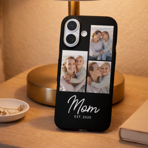 Coques iPhone 16 Maman a établi un script noir 3 Photo