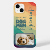 Maman Chien Rétro Groovy Photo Personnalisée
