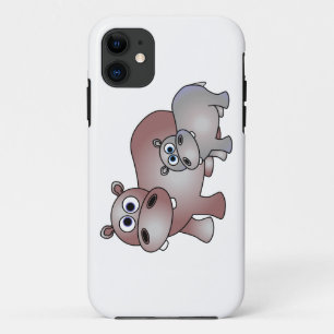 Case-Mate iPhone Case Maman et bébé mignons d'hippopotame