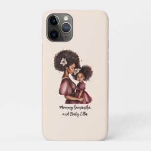 Case-Mate iPhone Case Maman et fille noire personnalisée (2)