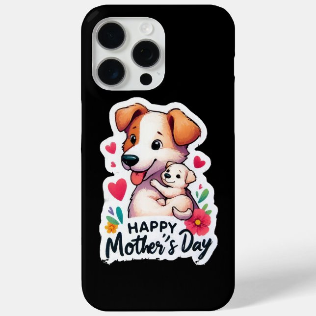 Coques Case-Mate iPhone Maman Fête des mères chien animal (Verso)
