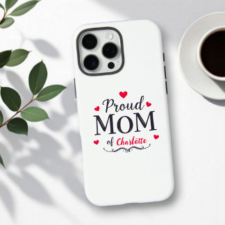 Coques iPhone 16 Pro Max Maman fière de | Fête des mères personnalisées mig