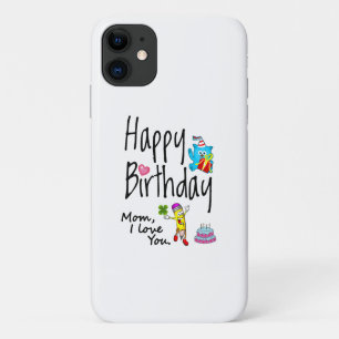 Case-Mate iPhone Case Maman, je t'aime. Joyeux anniversaire.