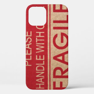 Case-Mate iPhone Case Manche amusante avec soin, signe fragile Coque-Mat