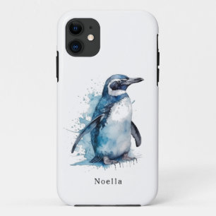 Case-Mate iPhone Case Manchot aquarelle Arctique Azure, personnalisé