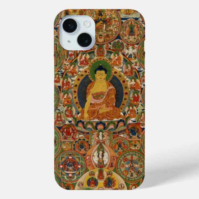 Coques Case-Mate iPhone Mandala complet peint bhoutanais (Verso)
