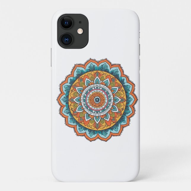 Coques Case-Mate iPhone mandala de diverses couleurs (Dos)