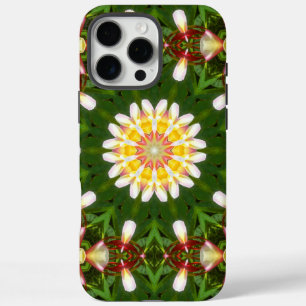 Coques iPhone 16 Pro Max Mandala de Fleur de Plumeria avec Symétrie Tropica