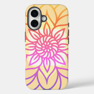 Coques iPhone 16 Mandala Design Couleur claire