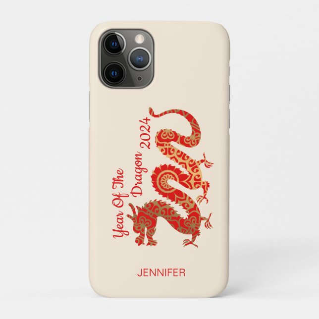 Coques Case-Mate iPhone Mandala Dragon 2024 - Nouvel An chinois (Dos)