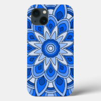 Mandala en bleu