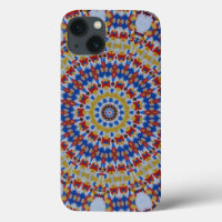 Mandala jaune bleu