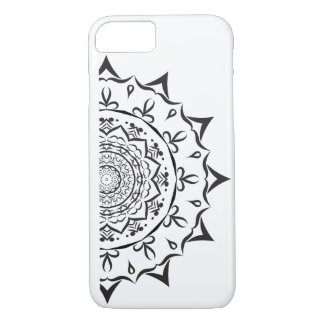 Case-Mate iPhone Case Mandala. Motif orientale ronde noire et blanche
