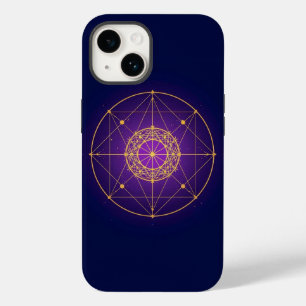 Coque Pour iPhone 14 Mandala Sacré Céleste – Géométrie Mystique