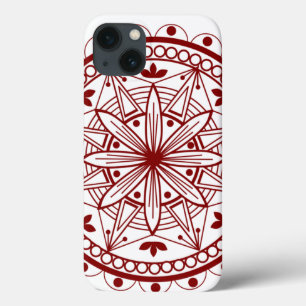 Case-Mate iPhone Case Mandalae rouge profond