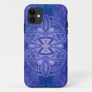 Case-Mate iPhone Case Mandalas sur motif de répétition bleu classique