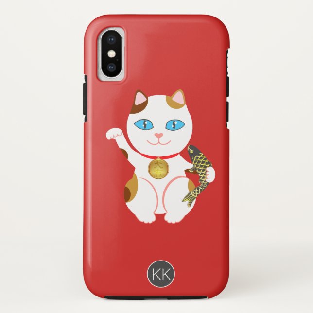 Coques Case-Mate iPhone Maneki-neko Chat Lucky (Dos)