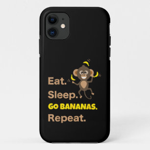Case-Mate iPhone Case Manger Dormir Devenir Fous de Bananes Répéter Drôl