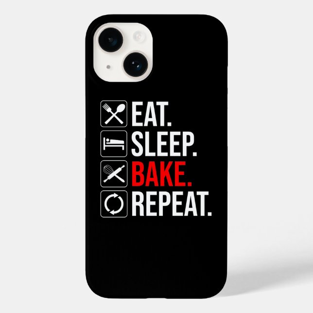 Coques Case-Mate iPhone Manger. Dormir. Du pain. Recommencer (Verso)