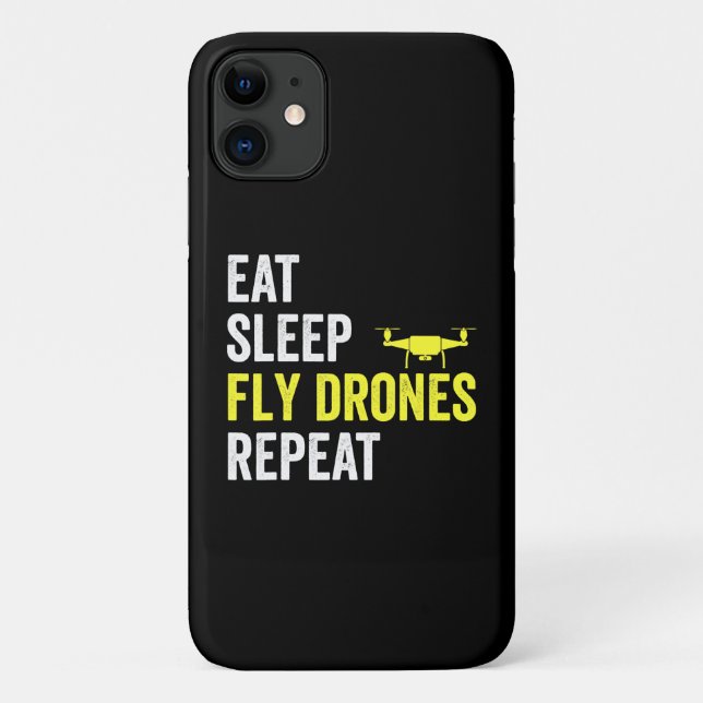 Coques Case-Mate iPhone Mangez des drones de drones de sommeil Répéter dro (Dos)