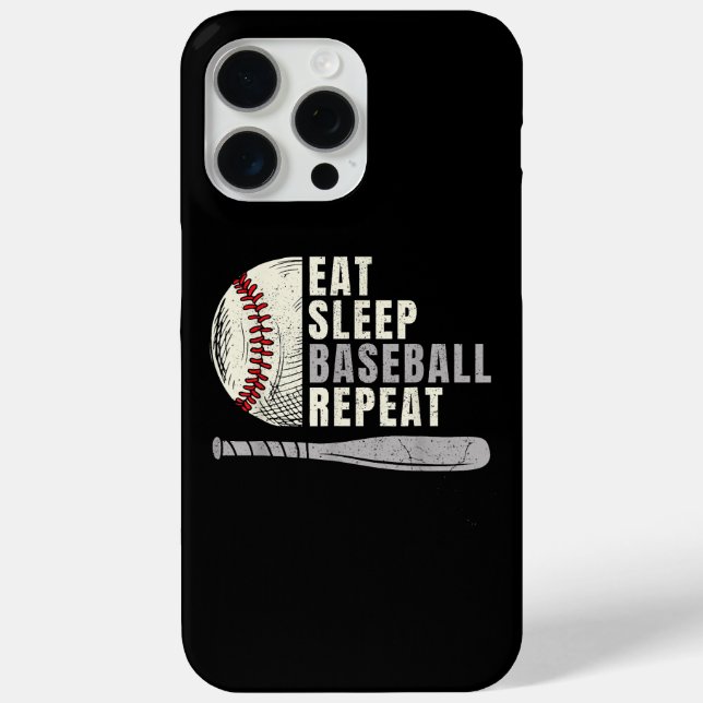Coques Case-Mate iPhone Mangez Sleep Baseball Répéter Funny Baseball Playe (Verso)