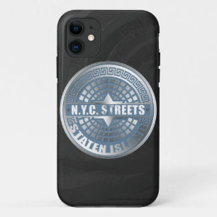 Etui iPhone Case-Mate Manhole Staten Island Blue